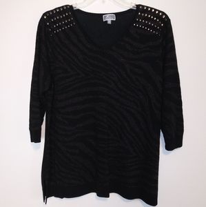 Black metallic Sweater